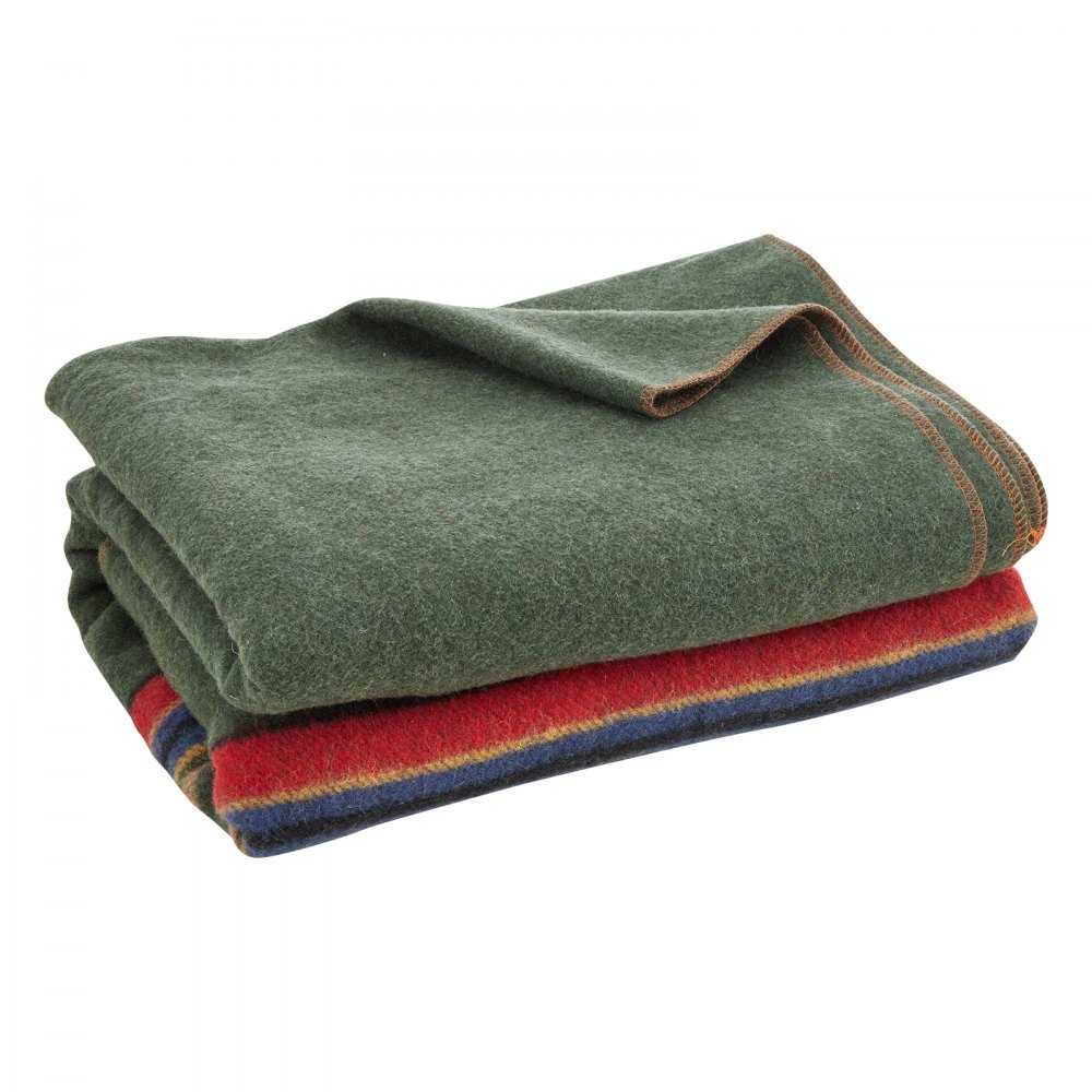 VEVOR Wool Camping Blanket 1,62x2,23 m (64" x 88") Warm for Camping Hiking Travel Texture