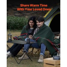 VEVOR Wool Camping Blanket 1.62 m x 2.23 m for Camping Hiking Travel Texture