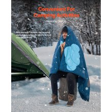 VEVOR Camping Blanket 1.9 m x 1.32 m Wearable Warm Stadium Blanket Outdoor