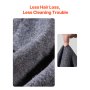 Wool Camping Blanket 64" x 88" Warm for Camping Hiking Travel Light Grey