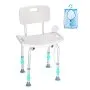 VEVOR Shower Chair, Shower Seat with Back, Adjustable Height Shower Stool, Shower Chair for Inside Shower Bathtub, Non-slip Bathroom Bench Bath Chair for Elderly Disabled Handicap, 158.8 kg Capacity