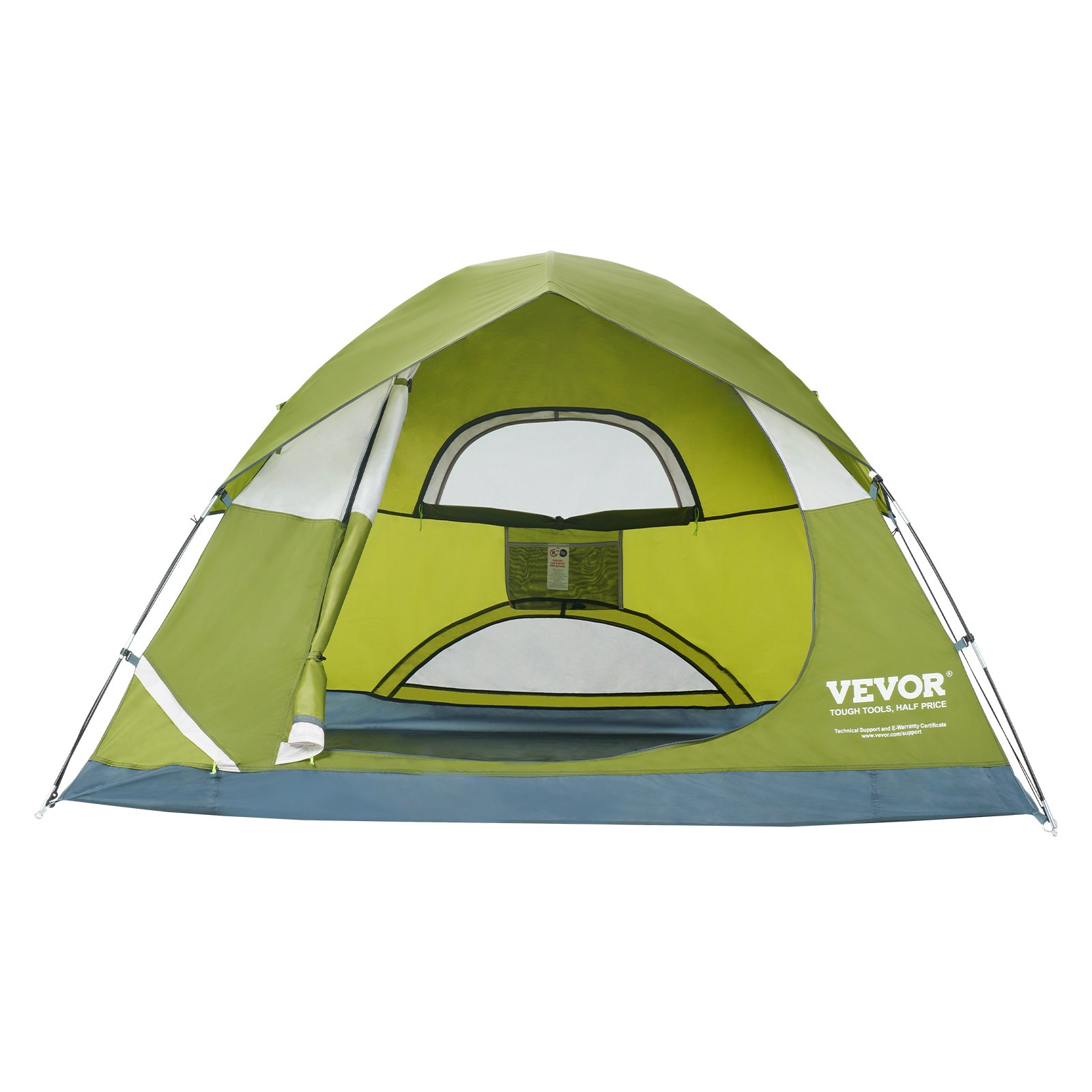 VEVOR Camping Tent, 7 x 7 x 4 ft Fit for 3 Person, Waterproof Lightweight Backpacking Tent, Easy Setup, with Door and Window, for Outdoor Family Camping, Hiking, Hunting, Mountaineering Travel