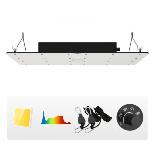 VEVOR 400W LED Grow Light, High Yield Samsung 281B Diodes Growing Lamp for Indoor Plants Seedling Veg and Bloom Greenhouse Growing, Full Spectrum Dimmable, Daisy Chain Driver for 4x4/5x5 ft Grow Tent