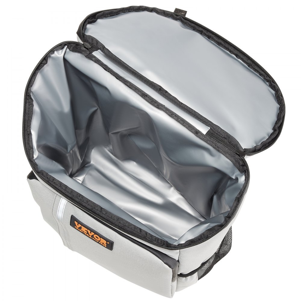 VEVOR Cooler Backpack, 28 Cans Backpack Cooler Leakproof, Waterproof Insulated Backpack Cooler, Lightweight Beach Cooler Bag with Shoulder Padding and Mesh Pocket for Hiking, Camping, BBQ, Grey