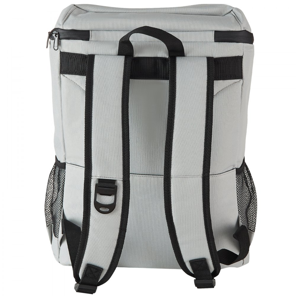 VEVOR Cooler Backpack, 28 Cans Backpack Cooler Leakproof, Waterproof Insulated Backpack Cooler, Lightweight Beach Cooler Bag with Shoulder Padding and Mesh Pocket for Hiking, Camping, BBQ, Grey