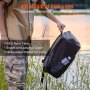 VEVOR Cooler Backpack, 28 latas Backpack Cooler a prueba de fugas, impermeable con aislamiento de mochila Cooler, ligero bolso de playa con acolchado para hombros y bolsillo de malla para senderismo, camping, barbacoa, negro