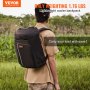 VEVOR Cooler Backpack, 28 Cans Backpack Cooler Leakproof, Waterproof Insulated Backpack Cooler, Lightweight Beach Cooler Bag with Shoulder Padding and Mesh Pocket for Hiking, Camping, BBQ, Black