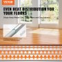 VEVOR PEX Heat Transfer Plates 2 ft, Radiant Heat Plates for 3/4" PEX Pipe, Durable Aluminum & Easy Trimming and Install Underfloor Heat Tubing Plates, Perfect for Wooden Floors (200pcs)
