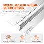 VEVOR PEX Heat Transfer Plates 4 ft, Radiant Heat Plates for 3/4" PEX Pipe, Durable Aluminum & Easy Trimming and Install Underfloor Heat Tubing Plates, Perfect for Wooden Floors (200pcs)