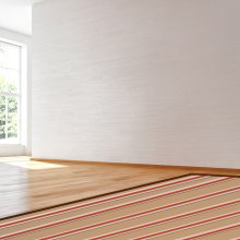 VEVOR PEX Heat Transfer Plates 1.2m, Radiant Heat Plates for 19mm PEX Pipe, Durable Aluminum & Easy Trimming and Install Underfloor Heat Tubing Plates, Perfect for Wooden Floors (200pcs)