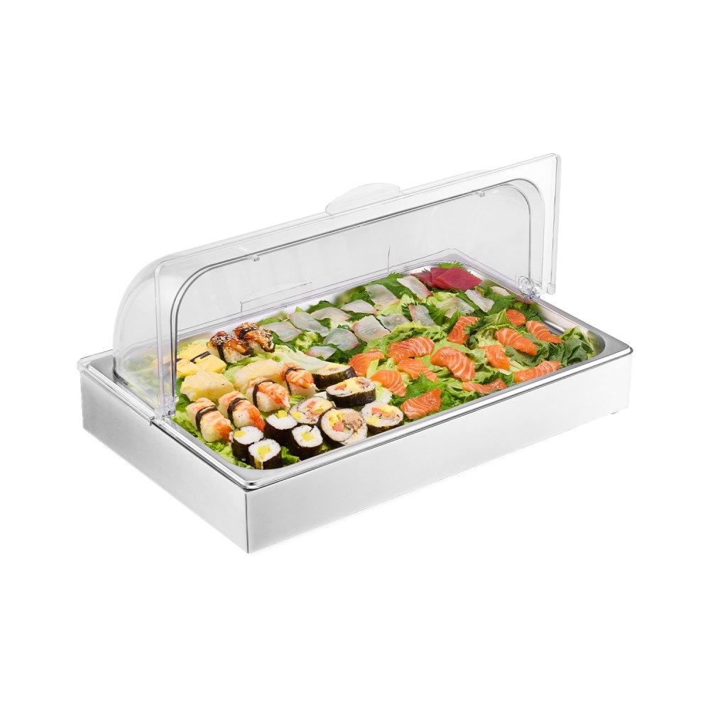 VEVOR Countertop Food Serving Display Container Condiment Dispenser with Lid