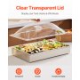 VEVOR Countertop Food Serving Display Container Condiment Dispenser with Lid