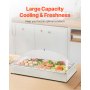 VEVOR Countertop Food Serving Display Container Condiment Dispenser with Lid