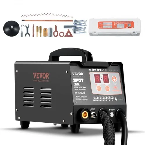 VEVOR Spot Welder Dent Puller, 3KW Stud Welder Dent Repair Kit with 2 Welding Guns, Auto/Manual Welding & 7 Modes, Auto Body Spot Welding Dent Repair Machine for Car, Truck Dent Repair