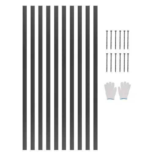 VEVOR Metal Landscape Edging, 10 Packs 60 in Rust-Resistant Aluminum Alloy Landscape Edging, Bendable Garden Edging Border, Heavy Duty Lawn Edging Fence for Flower Bed Yard Pathway