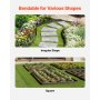 Metal Landscape Edging 10Packs 60in Rust-Resistant Bendable for Yard Garden