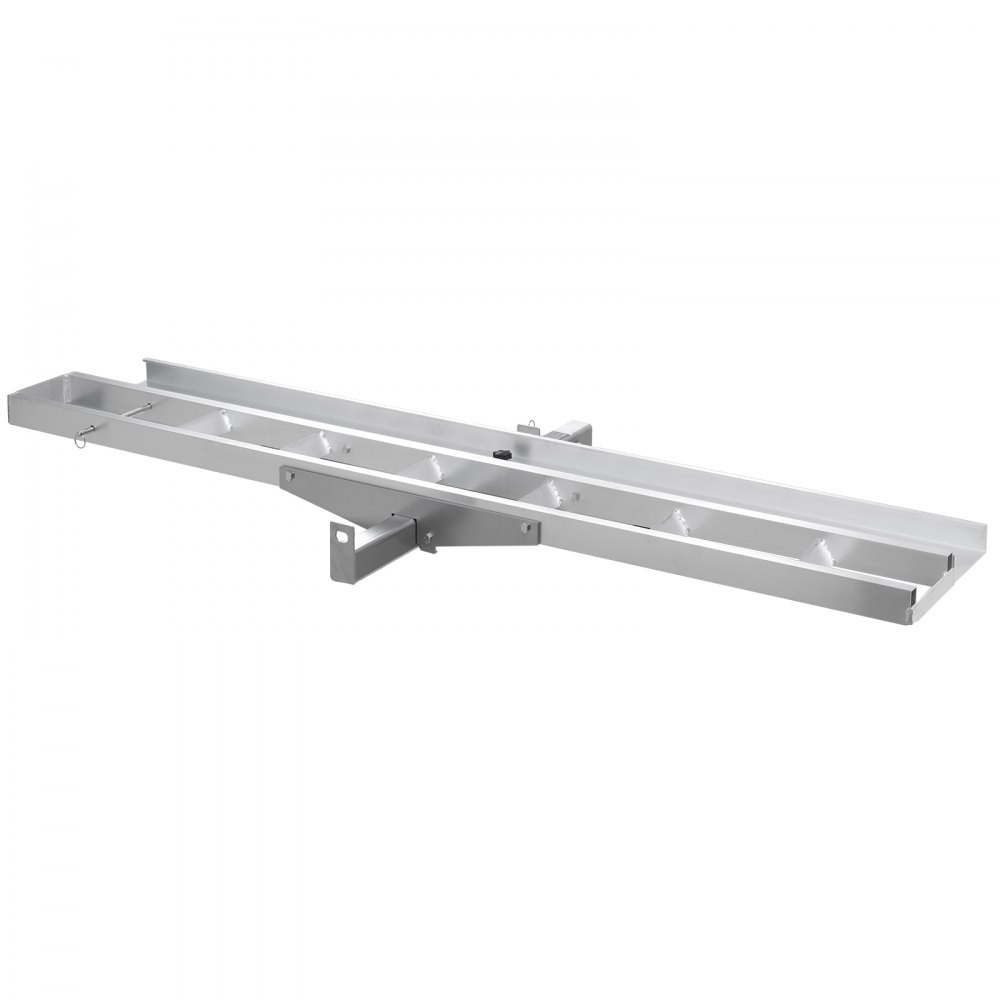 VEVOR Motorcycle Carrier, 400 lbs Capacity, Heavy Duty Aluminum Hitch Mount Rack with 73in Loading Ramp, Straps & Stabilizer, Scooter Dirt Bike Trailer Hauler for Car Truck with 2-Inch Hitch Receiver