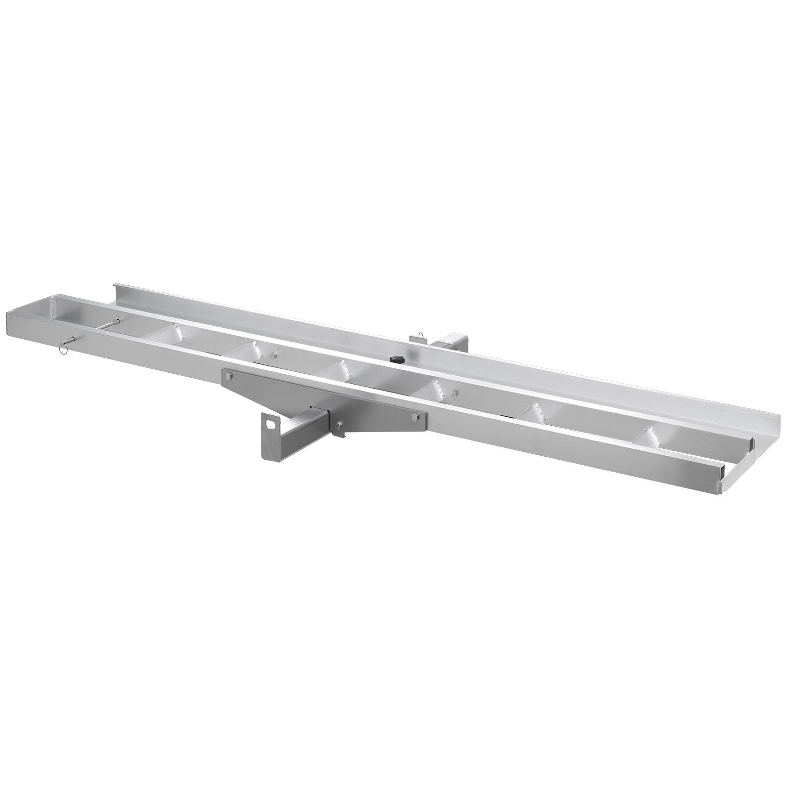 VEVOR Motorcycle Carrier, 400 lbs Capacity, Heavy Duty Aluminum Hitch Mount Rack with 73in Loading Ramp, Straps & Stabilizer, Scooter Dirt Bike Trailer Hauler for Car Truck with 2-Inch Hitch Receiver