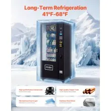 36 Slots Combo Vending Machine ICT Bill/Coin Acceptor Refrigerated Drink Snack