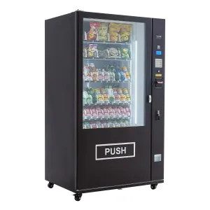 VEVOR Refrigerated Combo Vending Machine, 60 Slots Commercial Snack Soda Drink Vending Machine with ICT Bill/Coin Acceptor, 6-layer Large Capacity for Business, Shopping Mall, Office, School | VEVOR US
