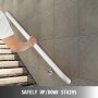 Stair Handrail Stair Rail Aluminum Indoor Handrail For Stairs 4ft Length White