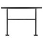 black VEVOR outdoor handrail with dual posts and sturdy mounting bases.