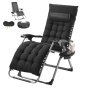 VEVOR Zero Gravity Chair 26" Zero Gravity Recliner Lounge Chair inomhus och utomhus