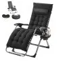 VEVOR Zero Gravity Chair 26" Zero Gravity Recliner Lounge Chair Indoor & Outdoor