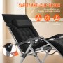 Cadeira VEVOR Zero Gravity 33" Zero Gravity Recliner Lounge Chair Interior e Exterior