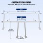VEVOR Truck Rack Pickup Adjustable Truck Bed Ladder Rack Universal w/ Ladder Stop