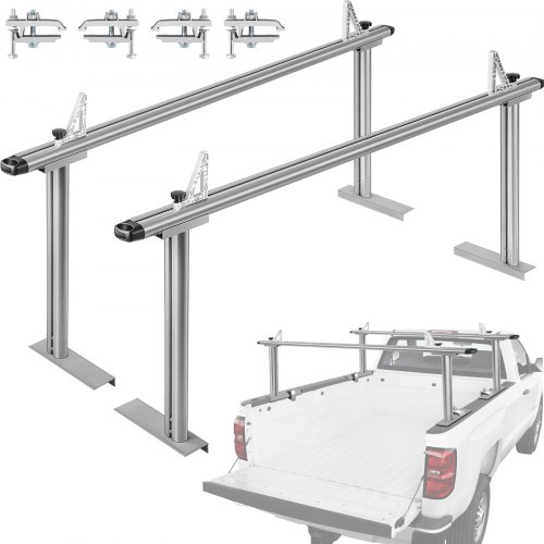 VEVOR Truck Rack Pickup Truck Bed Ladder Rack Universal Aluminum Adjustable