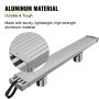 VEVOR Aluminum Work Plank, 6-9ft Telescoping Plank, 440lbs Capacity Aluminum Extension Plank, 12.5 inch Width, Aluminum Scaffolding Plank with Skid-Proof Platform Scaffold Ladder Accessory