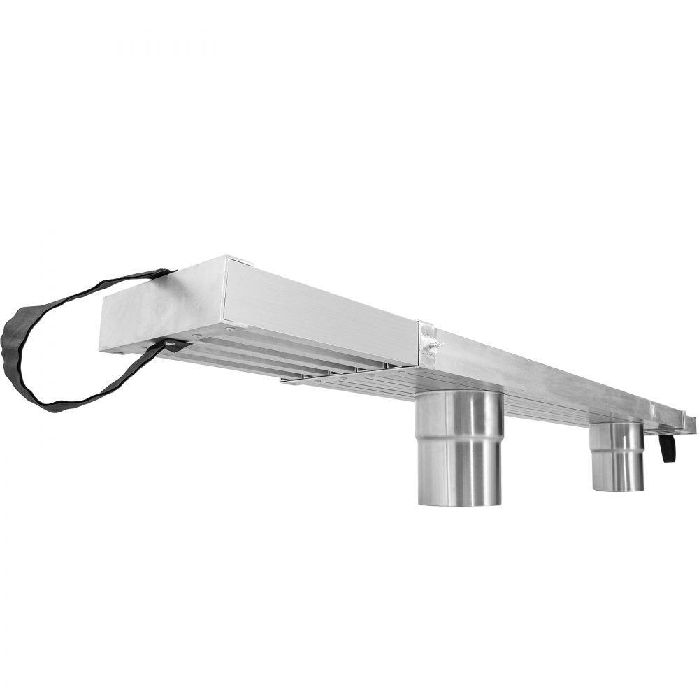 VEVOR Aluminum Work Plank, 8-13ft Telescoping Plank, 440lbs Capacity Aluminum Extension Plank, 12.5 inch Width, Aluminum Scaffolding Plank with Skid-Proof Platform Scaffold Ladder Accessory