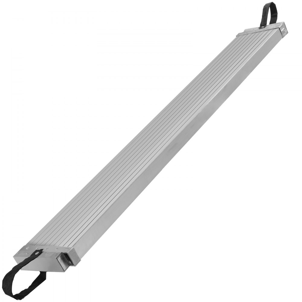 VEVOR Aluminum Work Plank, 8-13ft Telescoping Plank, 440lbs Capacity Aluminum Extension Plank, 12.5 inch Width, Aluminum Scaffolding Plank with Skid-Proof Platform Scaffold Ladder Accessory