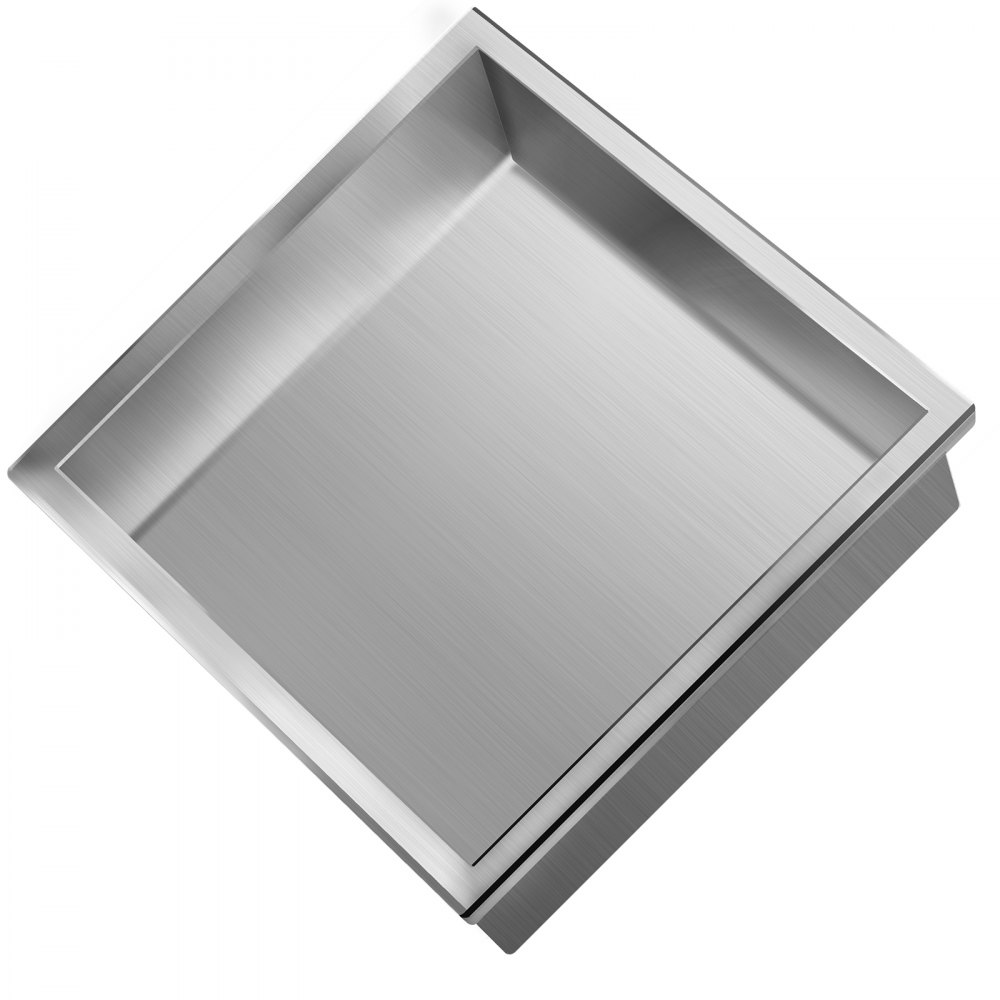 VEVOR Shower Niche Stainless Steel Shower Wall Niche Recessed 30.5x30.5x10.2 cm