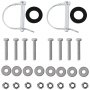 VEVOR boat transom launching wheel mounting hardware with bolts, nuts, and washers.