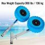 Boat Transom Launching Wheel Dolly Stainless Steel For Inflatable Boat