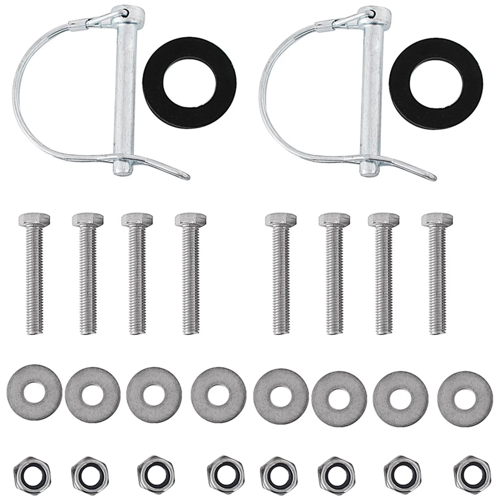 VEVOR boat transom launching wheel mounting hardware with bolts, nuts, and washers.
