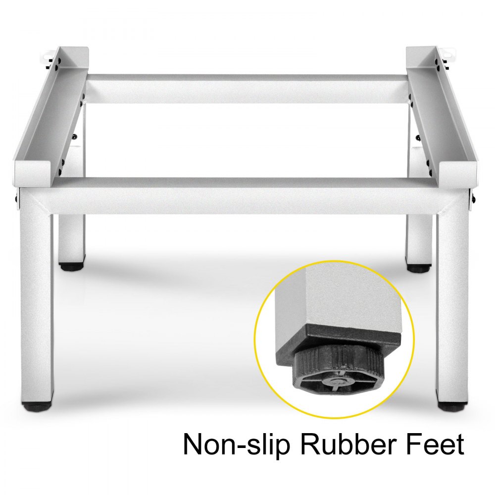 VEVOR Washing Machine Dryer Pedestal Stand Silver 38.3cm Non-slip Elderly Raiser