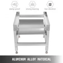 VEVOR Washing Machine Stand 121.9x63.5 cm, Washing Machine Stand Base Heavy 267.6 kg for Washer and Dryer Stand Aluminum Washing Machine Base with Two 29.9 kg Trays with 4 Adjustable Feet(Single Tray)