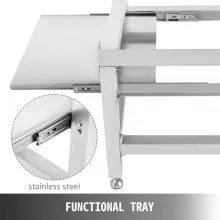 VEVOR Washing Machine Stand 121.9x63.5 cm, Washing Machine Stand Base Heavy 267.6 kg for Washer and Dryer Stand Aluminum Washing Machine Base with Two 29.9 kg Trays with 4 Adjustable Feet(Single Tray)