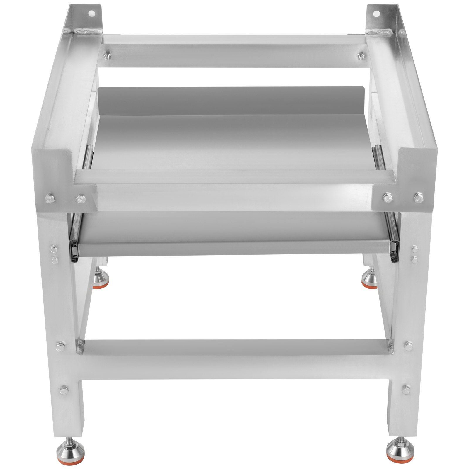 VEVOR Washing Machine Stand 48x25 Inch, Washing Machine Stand Base Heavy 590LBS for Washer and Dryer Stand Aluminum Washing Machine Base with Two 66LBS Trays with 4 Adjustable Feet(Single Tray)