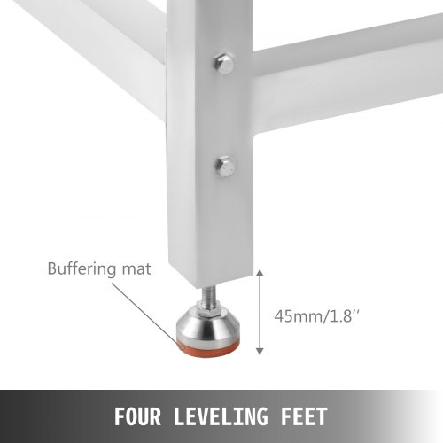 VEVOR Washing Machine Stand 300LBS, Washer Pedestals 25x25Inch, Pedestal for Washer and Dryer Stand, Aluminum Washing Machine Base with A 66LBS Tray with 4 Adjustable Feet(Double Tray)