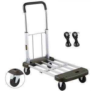 Folding Hand Truck Dolly Cart with Wheels Luggage Cart Trolley for Moving  330lbs – Tacos Y Mas
