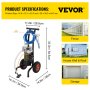 VEVOR M819-A All-in-One Airless Paint Spray 15m Gun Spray Painting Filter Extension for Wall & Oriente/Ξύλινα & Μεταλλικά χρώματα