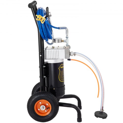 VEVOR 1.5HP Airless Paint Sprayer, 3200PSI Pressure Airless Sprayer ,Wall Paint Gun Sprayer with 15 M Hose, Spraying Machine with Two Set Hose for Wall & Ceiling/Wood & Metal Paint