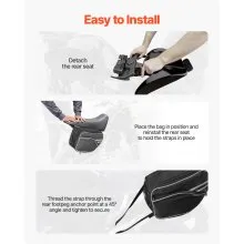 VEVOR Motorcycle Saddlebag Waterproof Motorcycle Side Bag Travel Luggage 30 L