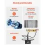 VEVOR 2-in-1 Electric Hoist Winch, 500 KG Capacity, 1800W Portable Power Winch, 30 m Lifting Height, 11 m/min with Wire and Wireless Remote Control, for Garage, Warehouse, Factory Lifting Towing