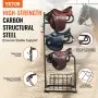 VEVOR Freestanding Saddle Stand, 30 x 30 x 68.5 in, 3 Tiers Saddle Rack, Heavy Duty Saddle Blanket Holder with Removable & Rotating Tiers, English & Western Saddle Rack for Tack Room Organization