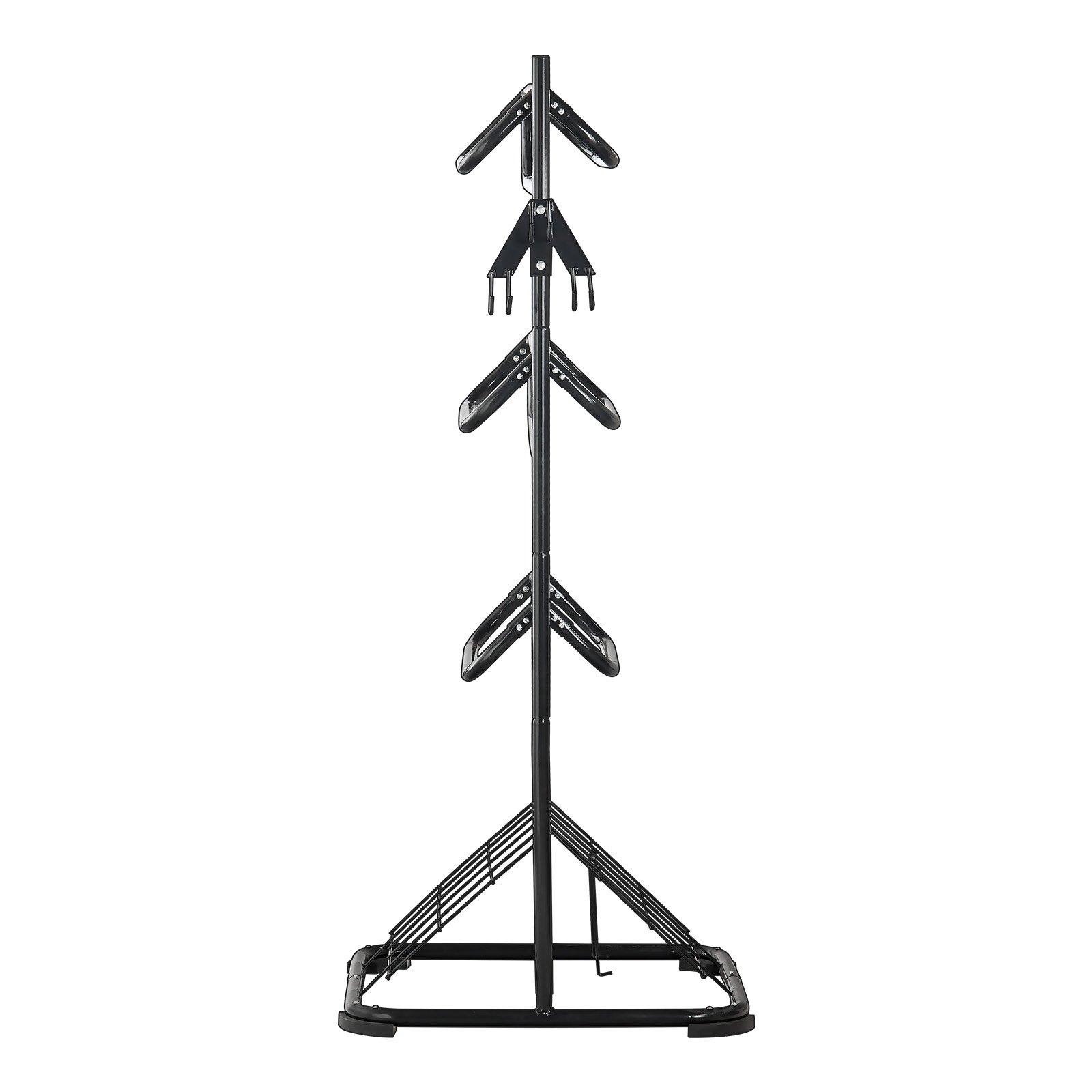 VEVOR Freestanding Saddle Stand, 762 x 737x 1740mm, 3 Tiers Saddle Rack, Heavy Duty Saddle Blanket Holder with Removable & Rotating Tiers, English & Western Saddle Rack for Tack Room Organization